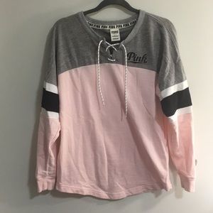 Lace up Sweatshirt